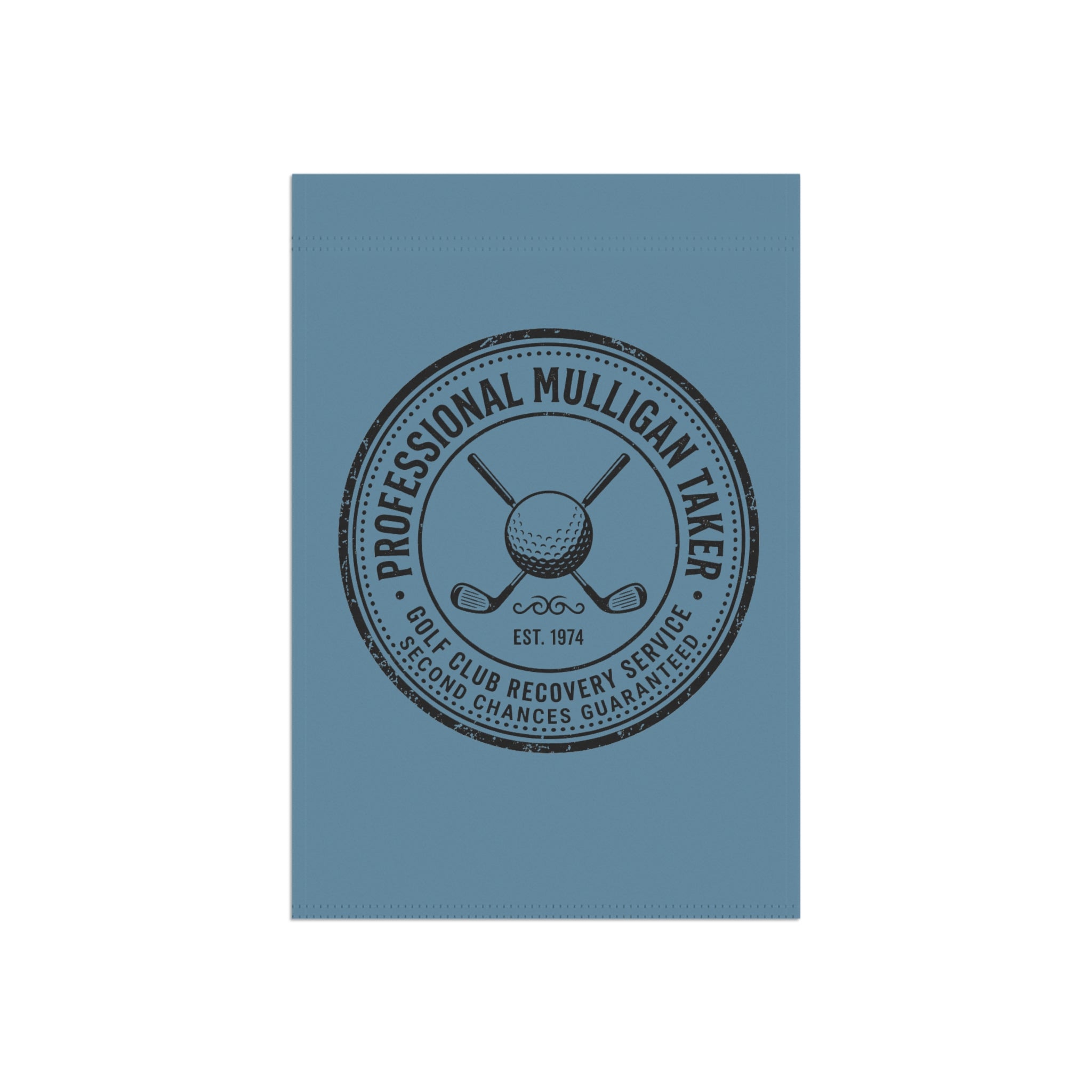 Golf Mulligan Garden Flag — 'Professional Mulligan Taker' Decorative Yard Banner