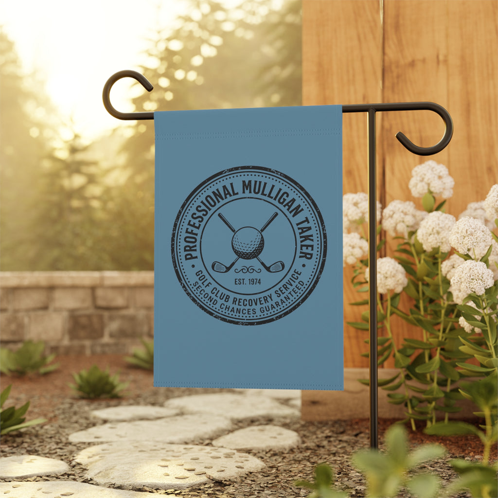 Golf Mulligan Garden Flag — 'Professional Mulligan Taker' Decorative Yard Banner