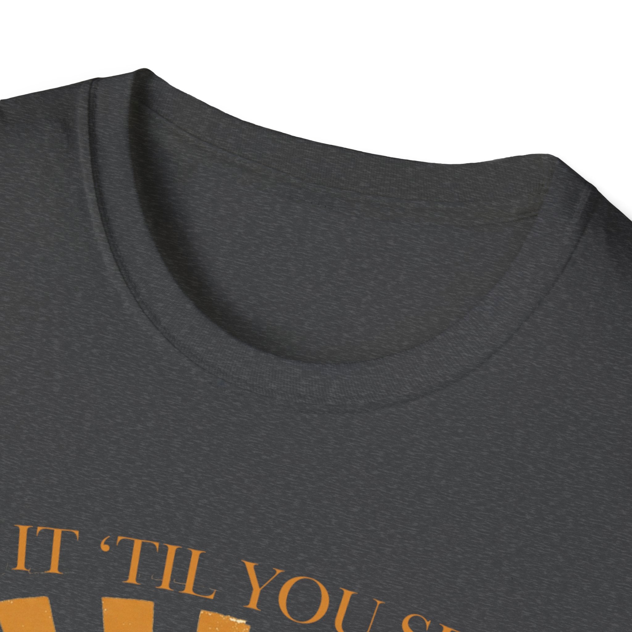Golf T‑Shirt — "Tee It Till You Seet" Sunrise Golfer Graphic