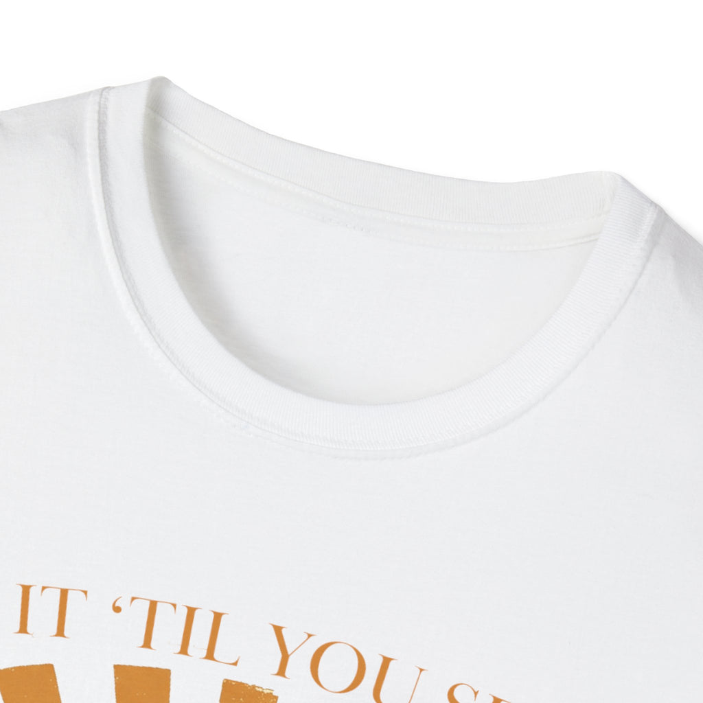 Golf T‑Shirt — "Tee It Till You Seet" Sunrise Golfer Graphic