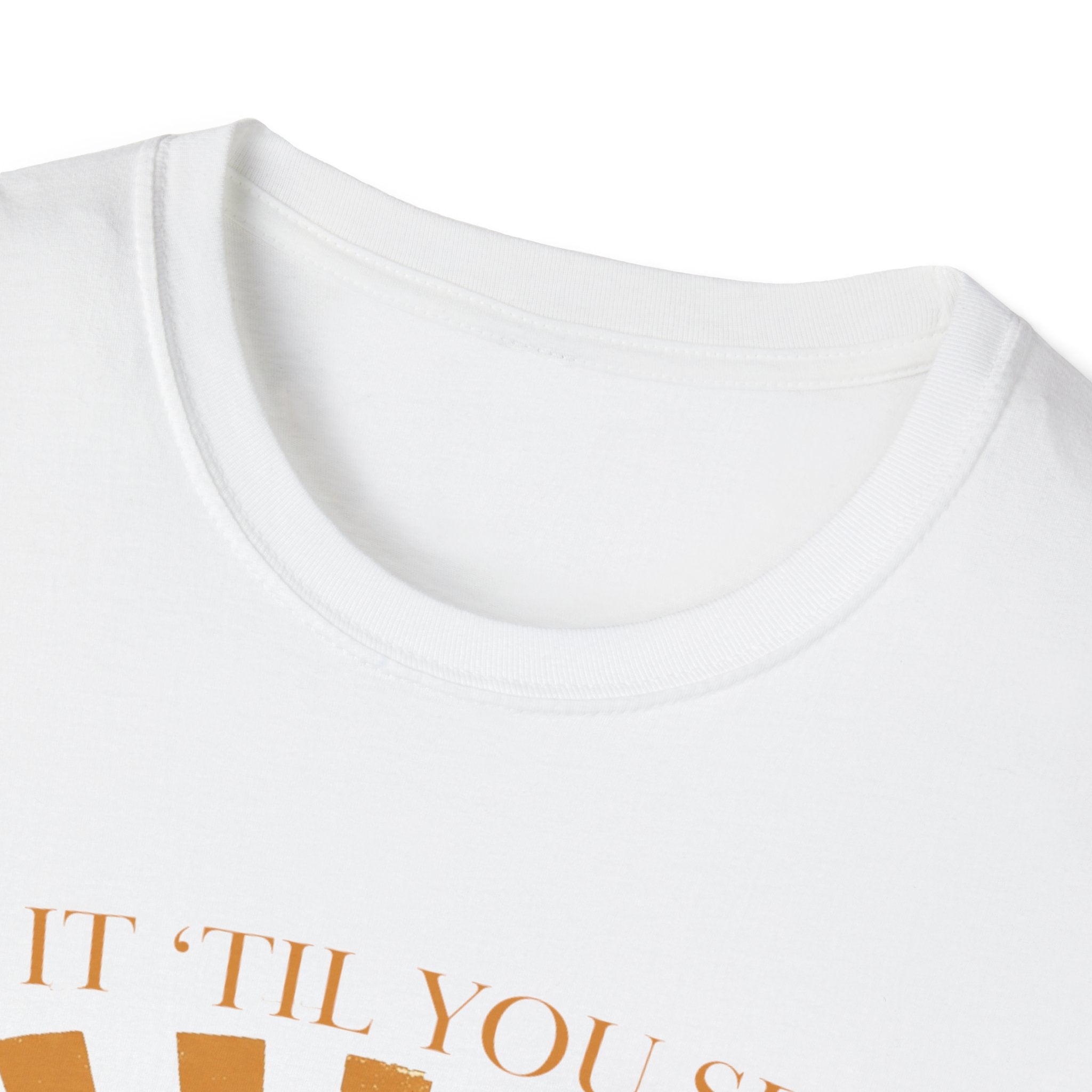 Golf T‑Shirt — "Tee It Till You Seet" Sunrise Golfer Graphic