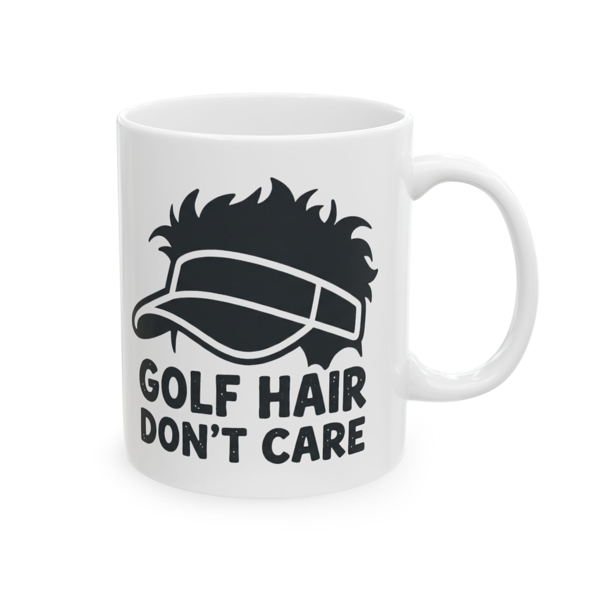 Golf Hair Mug | Ceramic Coffee Cup 11oz